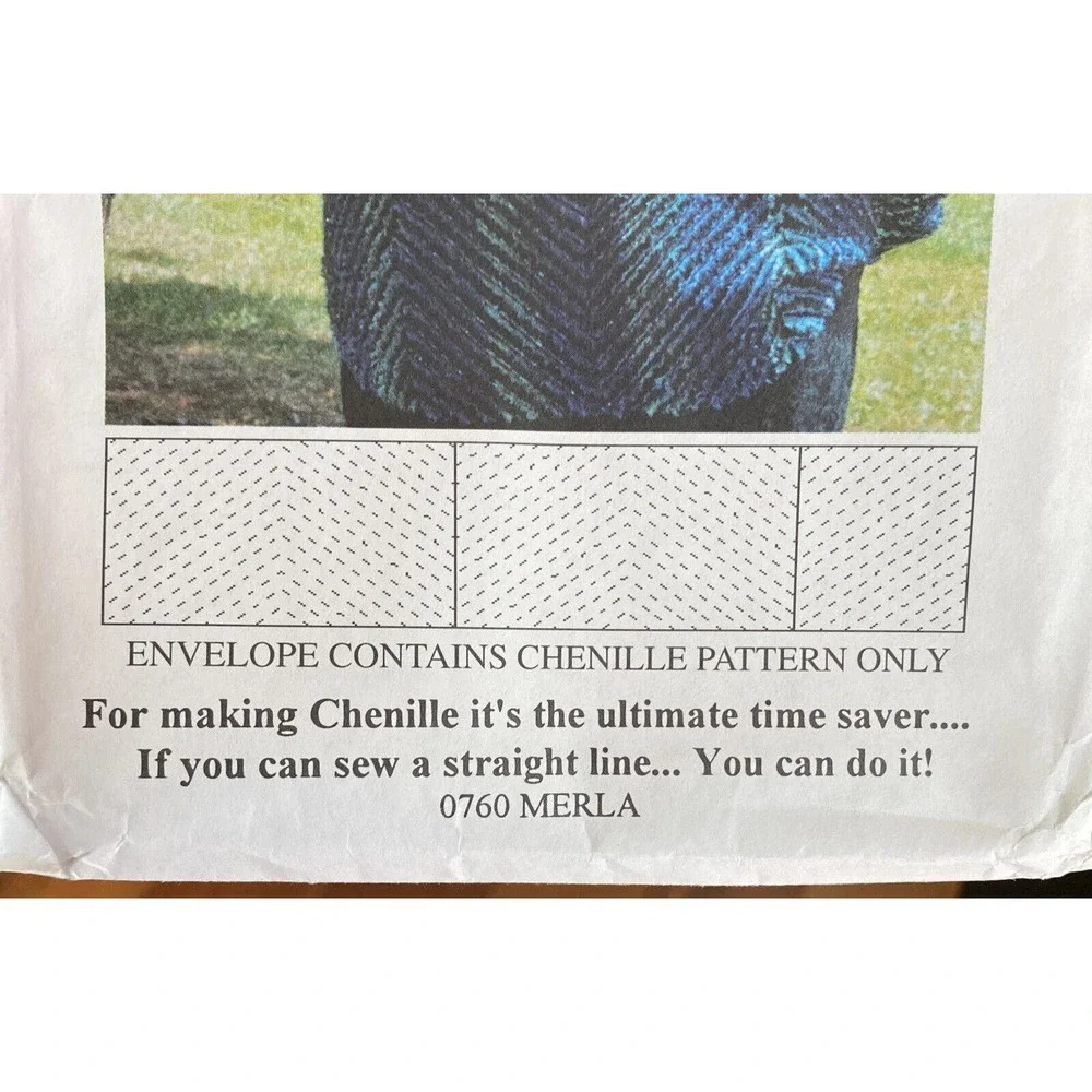 UNCUT/NEW - How to make CHENILLE the‎ EASY WAY Pattern. 0760 Merla.